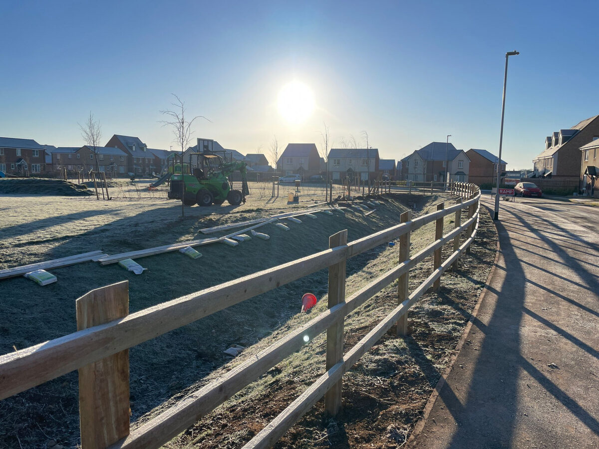 Timber fencing installed by Landywood